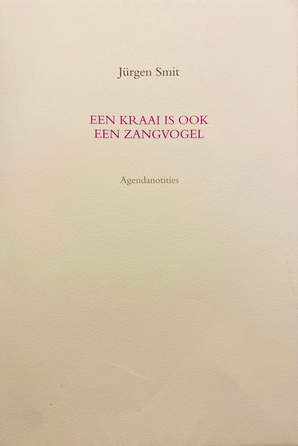 21 januari 1974, Jürgen Smit